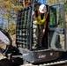 USACE Shenango Maintenance Mechanic clears brush to expand campsites.