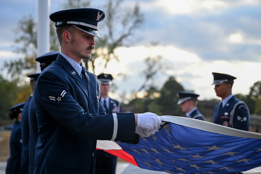 19 AW hosts retreat ceremony to honor Veterans