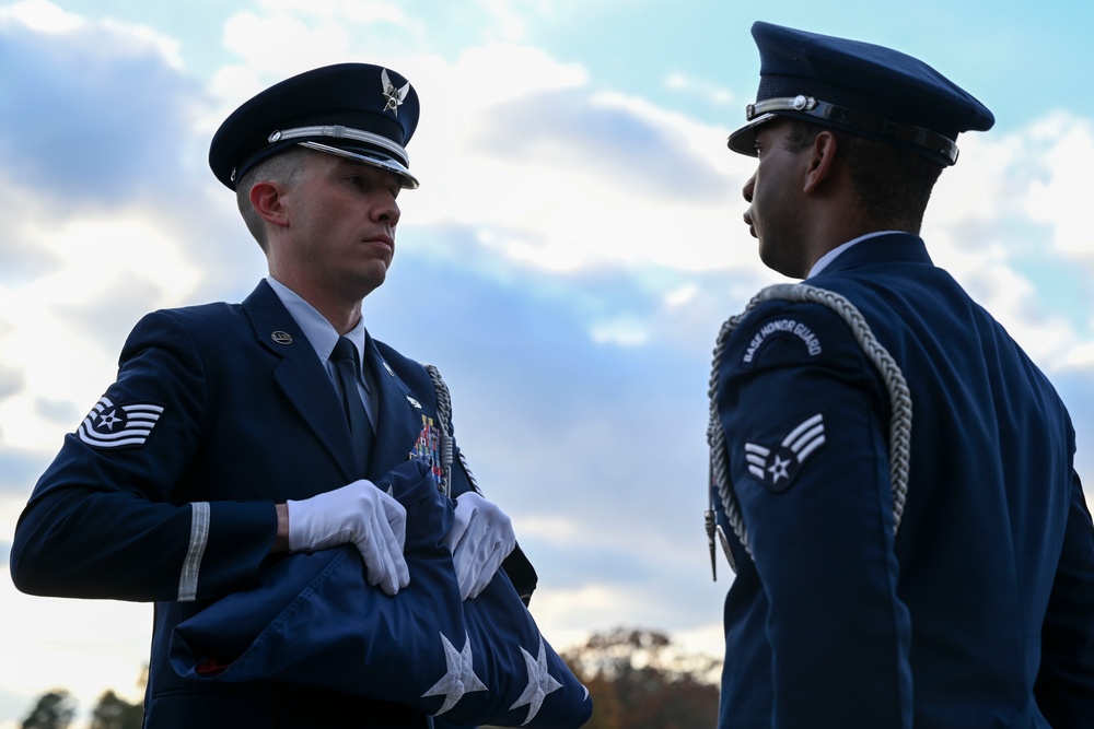 19 AW hosts retreat ceremony to honor Veterans