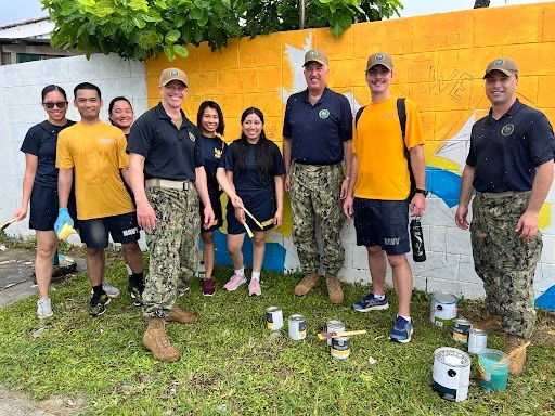 Pacific Partnership 2024-1; Marshall Island High School Mural