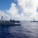 USS Sterett (DDG 104), JS Hyuga (DDH 181), USS Kidd (DDG 100) and USS Robert Smalls (CG 62) sail in formation during Multi-Large Deck Event (MLDE)