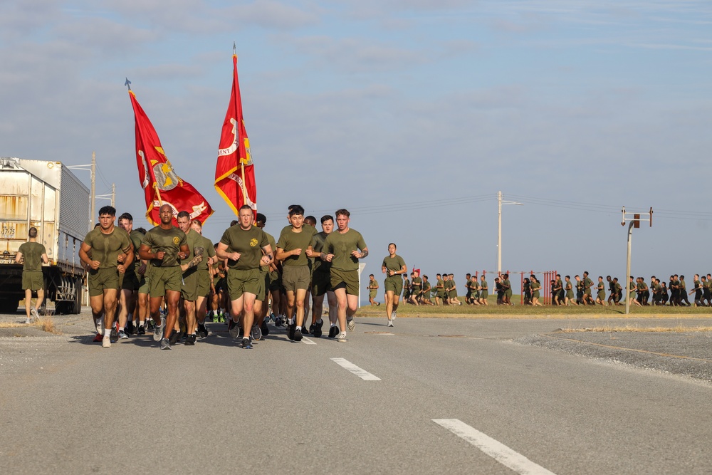 Double Time! | Marines and Sailors with Combat Logistics Regiment 37 Celebrate the 248th Marine Corps Birthday