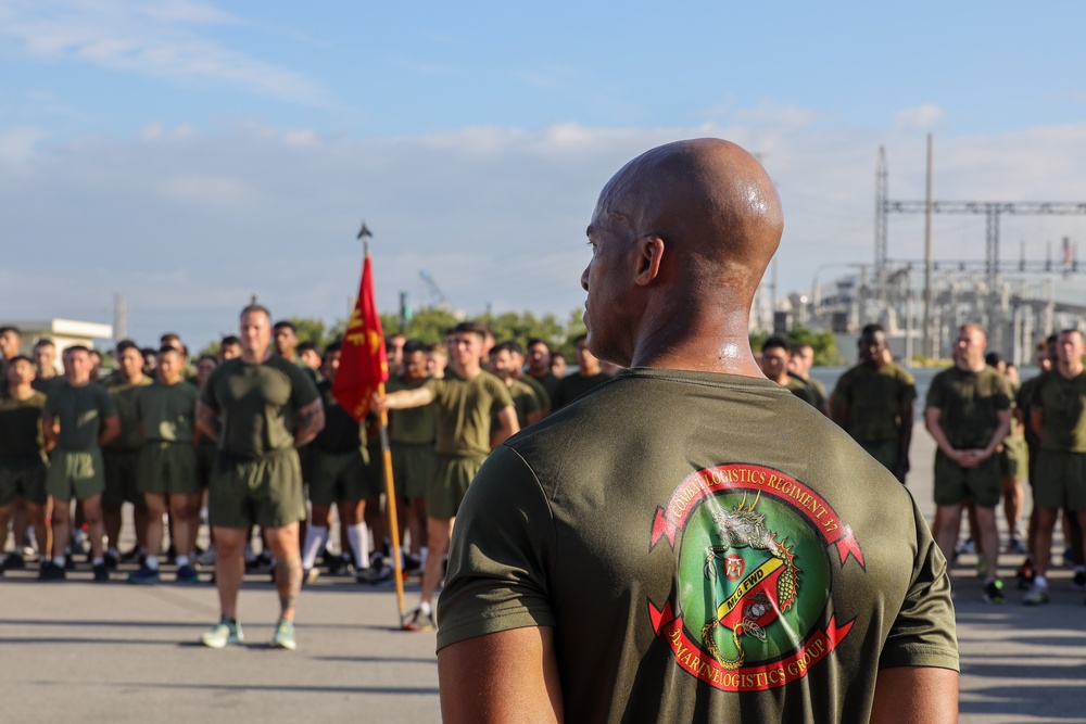 Double Time! | Marines and Sailors with Combat Logistics Regiment 37 Celebrate the 248th Marine Corps Birthday