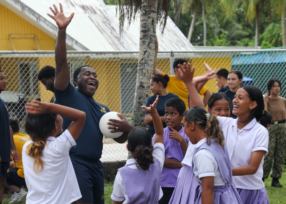 Pacific Partnership 2024-1; The Pacific Fleet Band Performs at Schools in the Marshall Islands