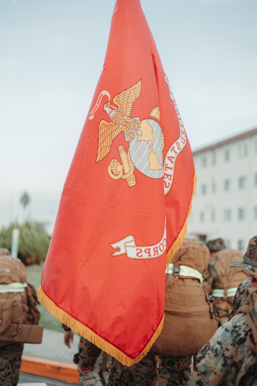 Marines with the Provost Marshal’s Office, Headquarters and Support Battalion, celebrate 248th Marine Corps birthday with hike