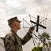 MRF-SEA Marines check signal strength for integrated waveform radio