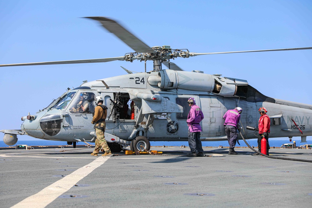 USS Carter Hall (LSD 50) Conducts Flight Operations, Oct. 31, 2023