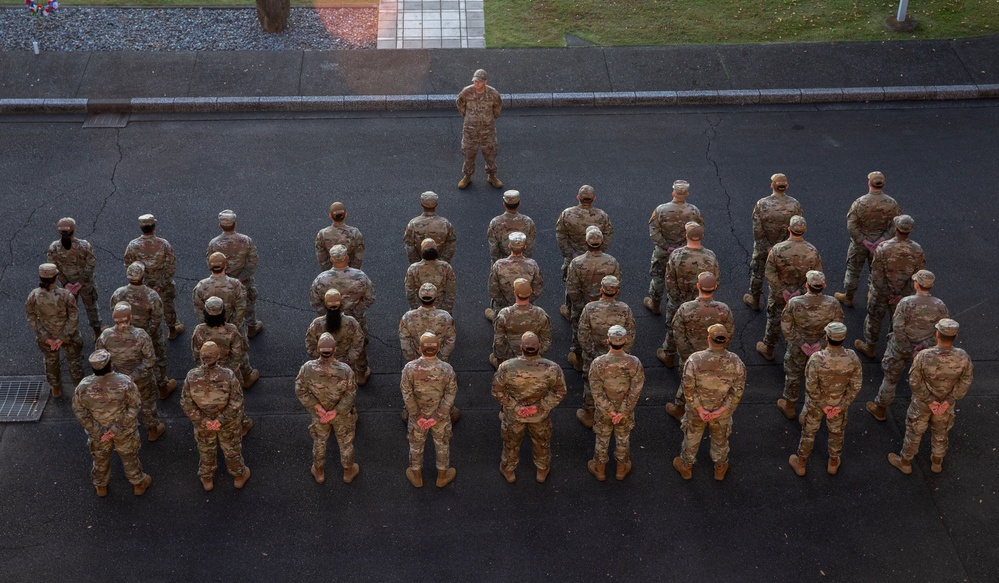 Yokota Airmen honor Veterans in retreat ceremony