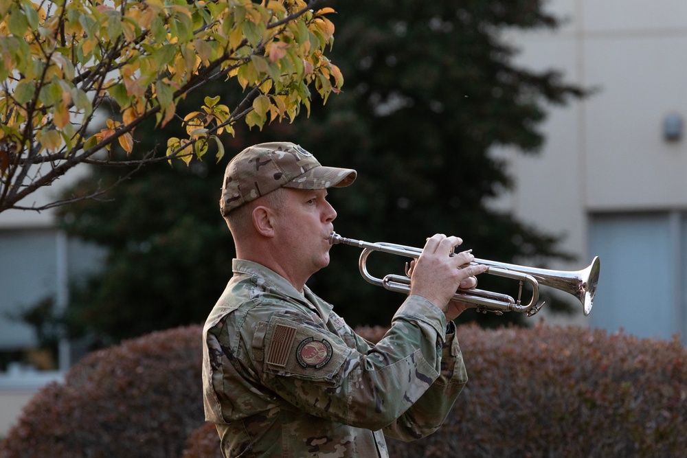 Yokota Airmen honor Veterans in retreat ceremony
