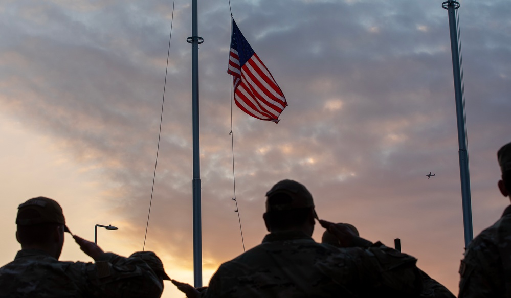 Yokota Airmen honor Veterans in retreat ceremony