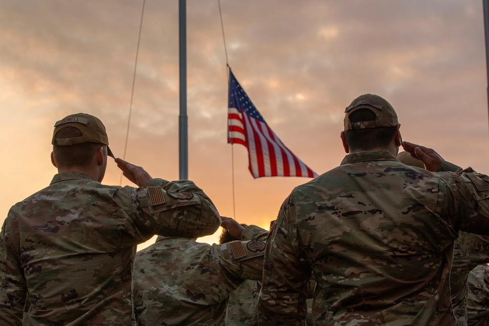 Yokota Airmen honor Veterans in retreat ceremony