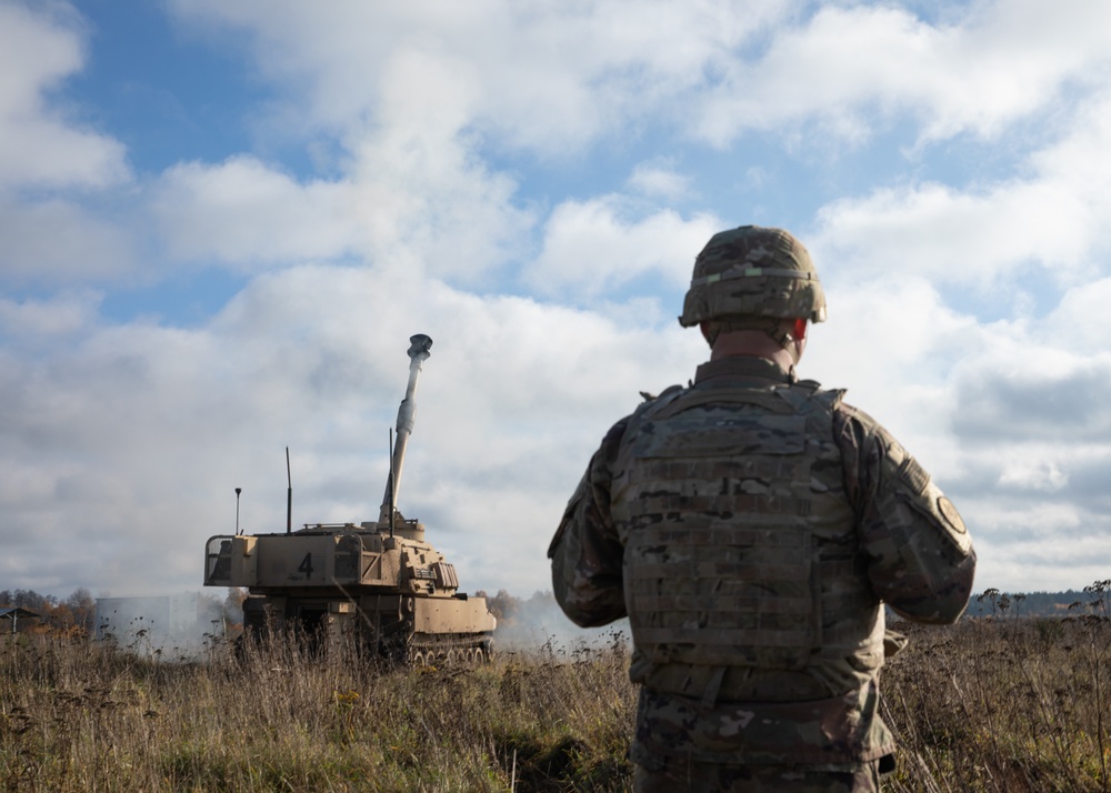 Task Force Marne, NATO Allies demonstrate unified artillery capabilities during Wawel Dragon