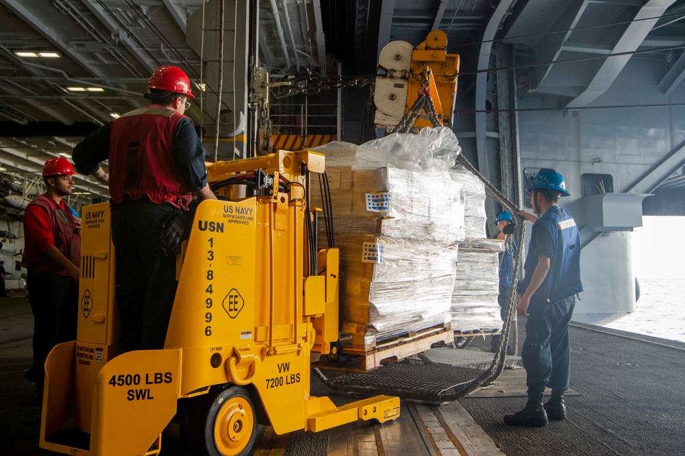 USS Carl Vinson (CVN 70) Sailors Conduct Replenishment-at-Sea