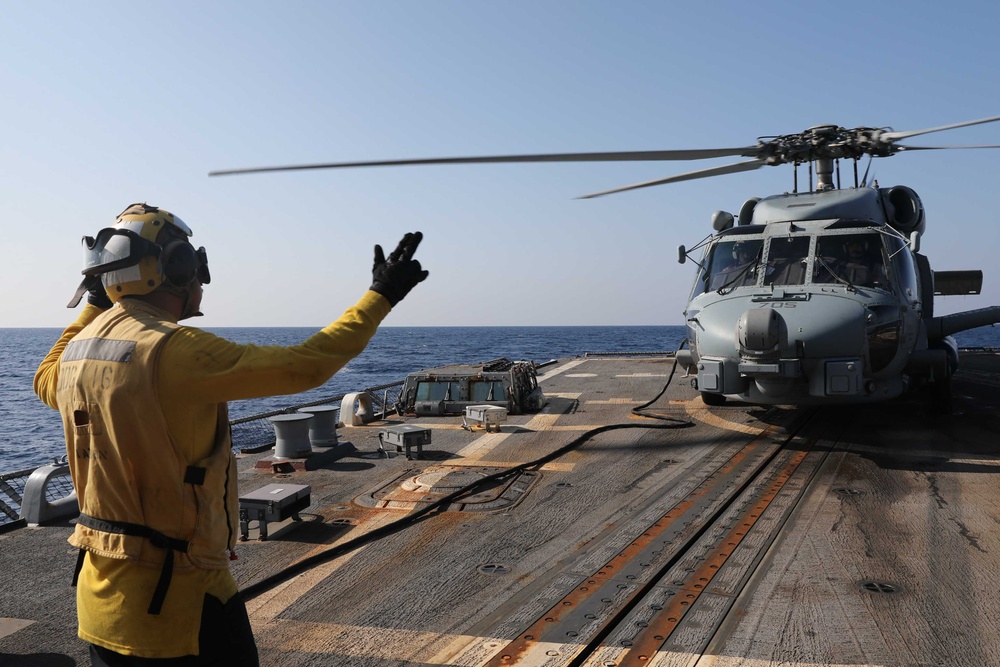 USS Thomas Hudner Conducts Flight Operations