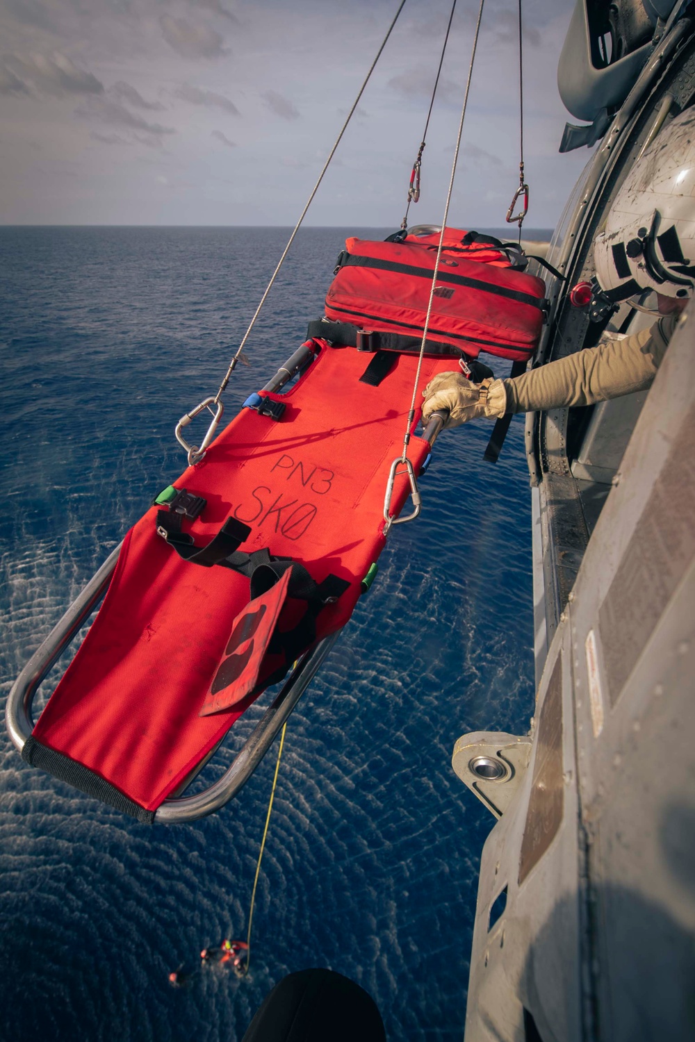 USS Carl Vinson (CVN 70) Sailors Conduct Search and Rescue Training in the Pacific Ocean