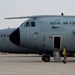 U.S. and Royal Air Forces integrate for cargo unloading, supporting Exercise Ferocious Falcon