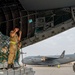 U.S. and Royal Air Forces integrate for cargo unloading, supporting Exercise Ferocious Falcon