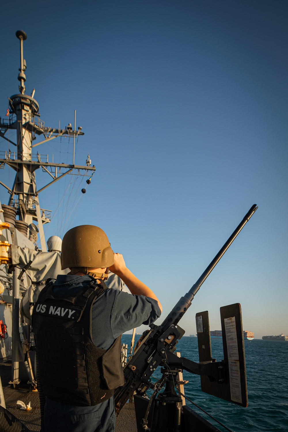 USS Carney Transits the Suez Canal