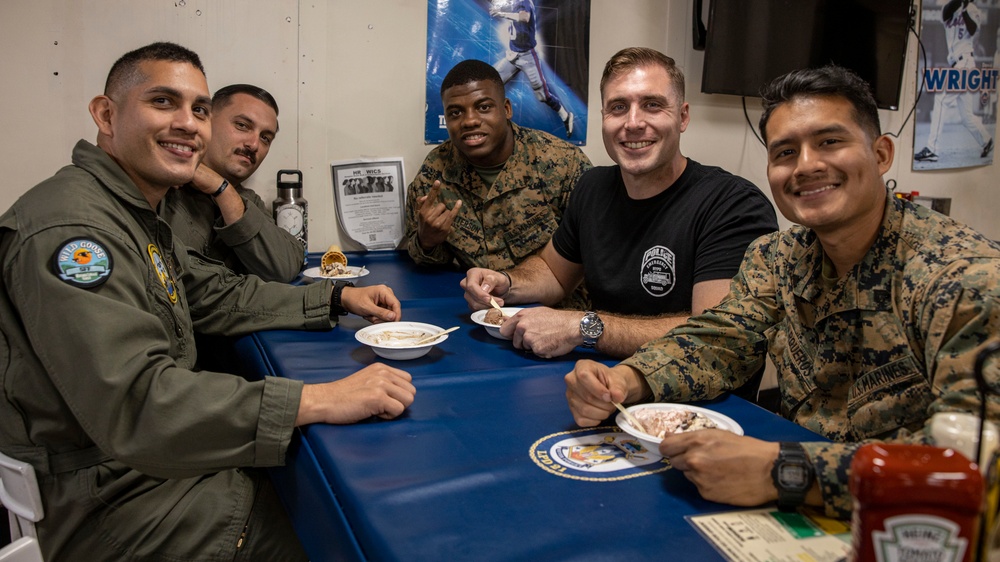 U.S. Service Members and  Various 9/11 First Responders Enjoy an Ice Cream Social