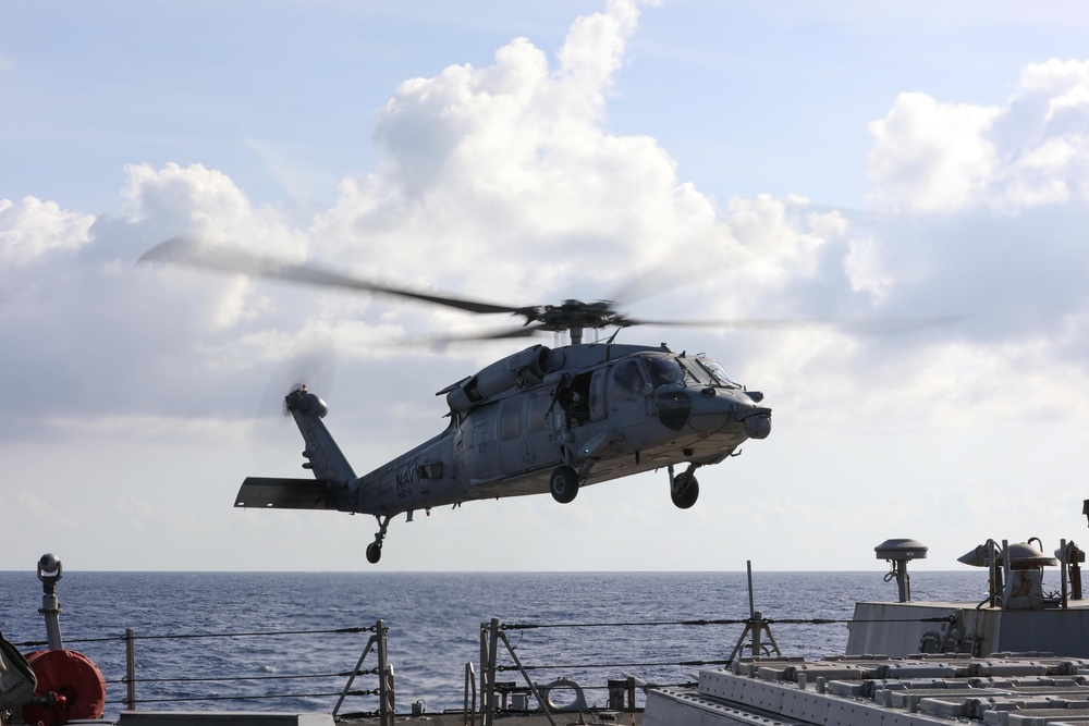 Flight Operations Onboard USS Ramage