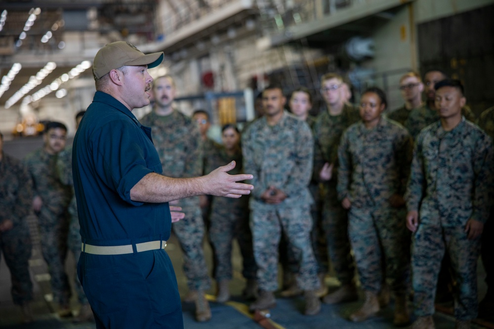 Marines tour the LCAC