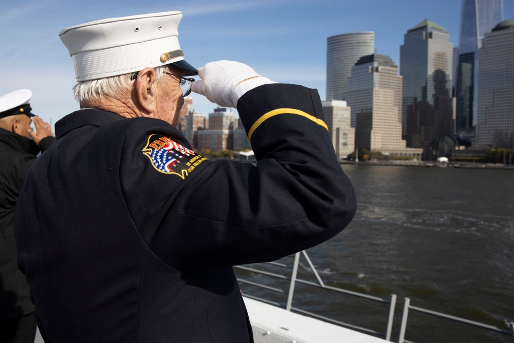 USS New York Man the rails