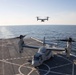 Marine Medium Tltrotor Squadron 774 landing on the USS New York