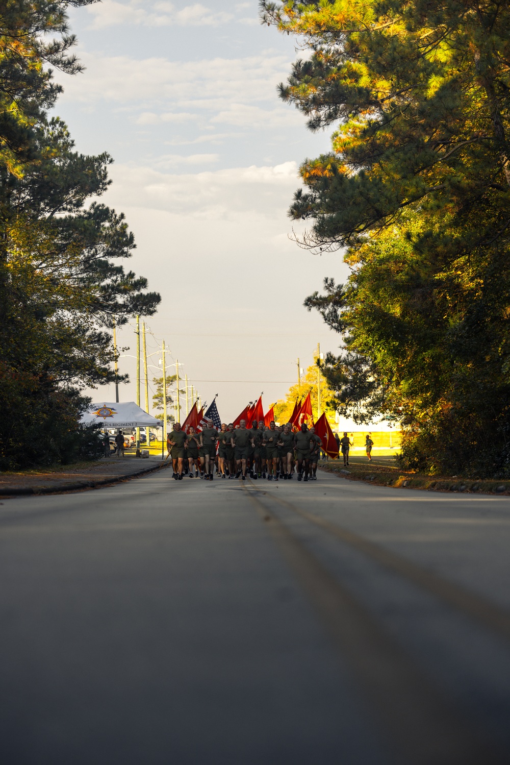 2nd Marine Logistics Group conducts a 248th Marine Corps Birthday celebration run