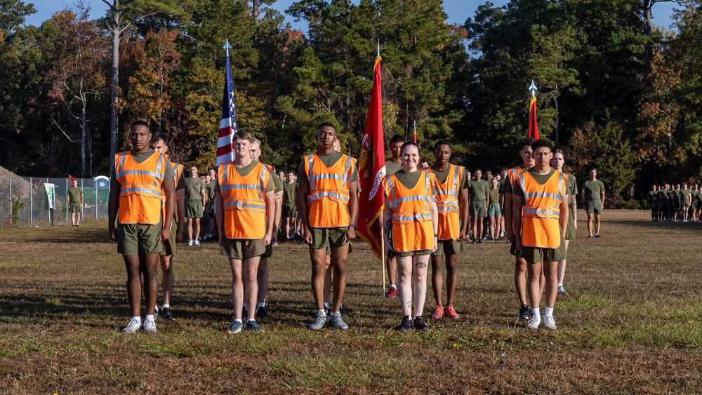 2nd Marine Logistics Group conducts a 248th Marine Corps Birthday celebration run