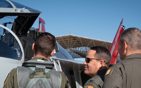 T-7A Red Hawk visits Vance enroute to Edwards AFB for testing