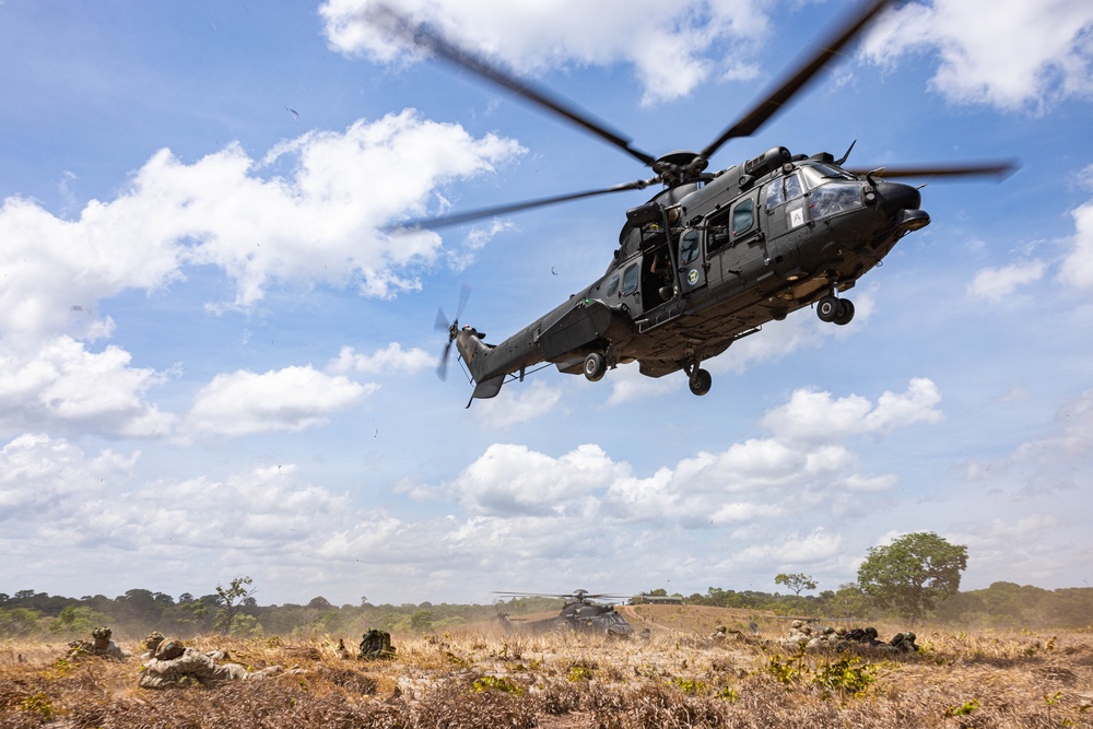 101st Airborne Division (Air Assault), Brazilian army soldiers conduct air assault during SV24