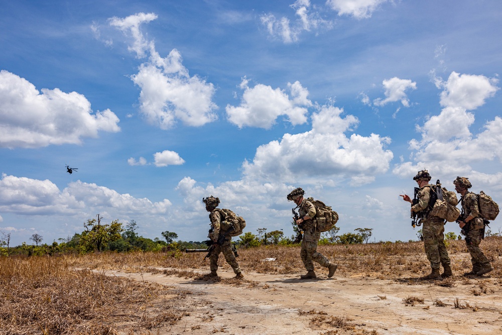 101st Airborne Division (Air Assault), Brazilian army soldiers conduct air assault during SV24