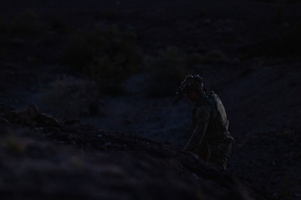 MARSOC Multi-Purpose Canine Handlers conduct Desert Training