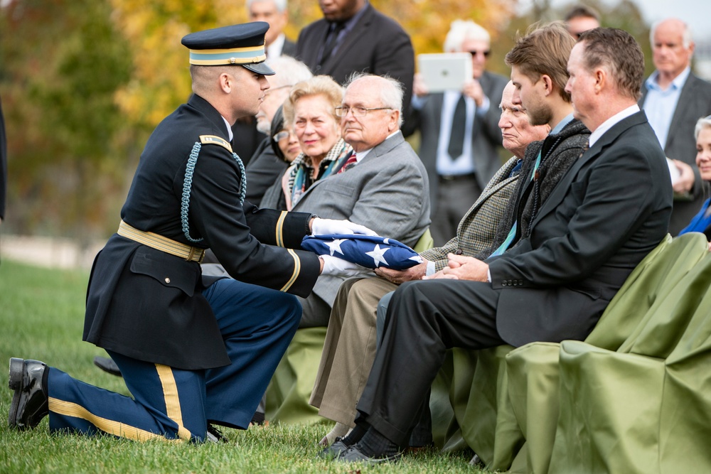 Military Funeral Honors and Funeral Escort are Conducted for U.S. Army Air Forces 2nd Lt. Porter Pile and Tech. Sgt. James Triplett in Section 81