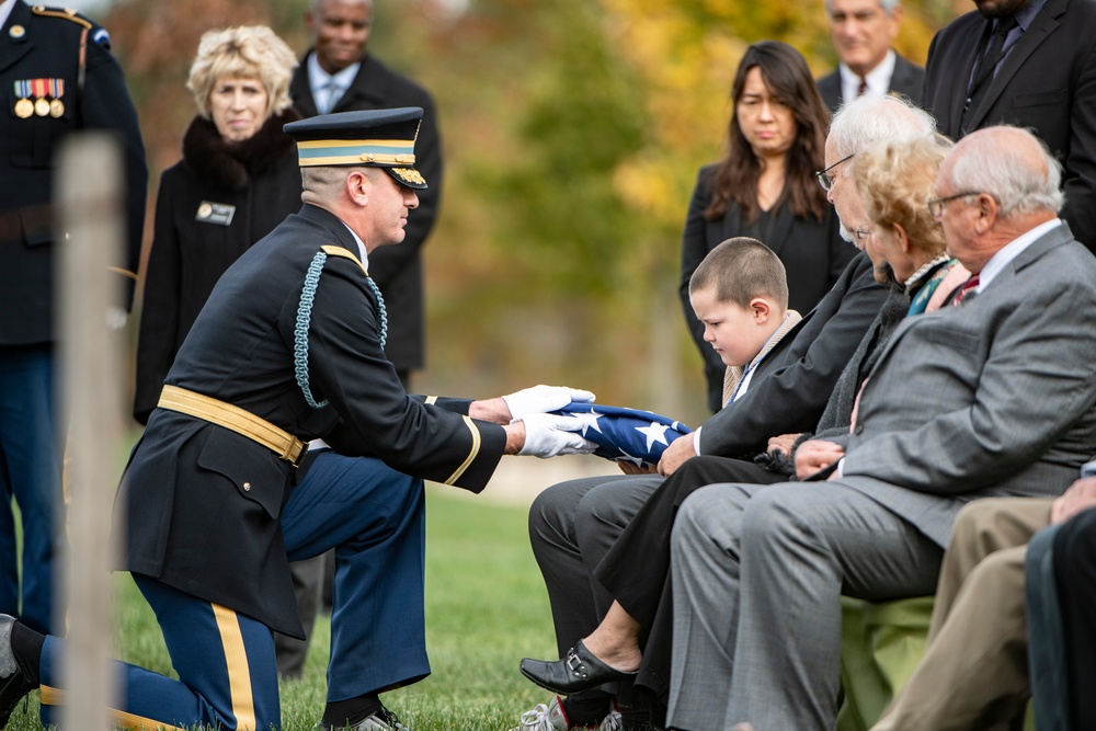 Military Funeral Honors and Funeral Escort are Conducted for U.S. Army Air Forces 2nd Lt. Porter Pile and Tech. Sgt. James Triplett in Section 81