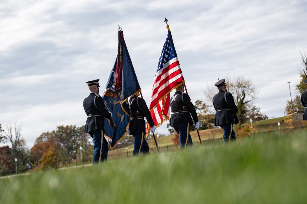 Military Funeral Honors and Funeral Escort are Conducted for U.S. Army Air Forces 2nd Lt. Porter Pile and Tech. Sgt. James Triplett in Section 81