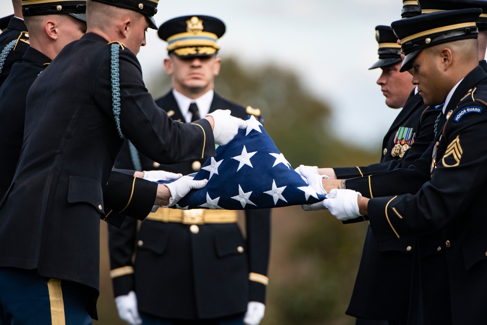 Military Funeral Honors and Funeral Escort are Conducted for U.S. Army Air Forces 2nd Lt. Porter Pile and Tech. Sgt. James Triplett in Section 81