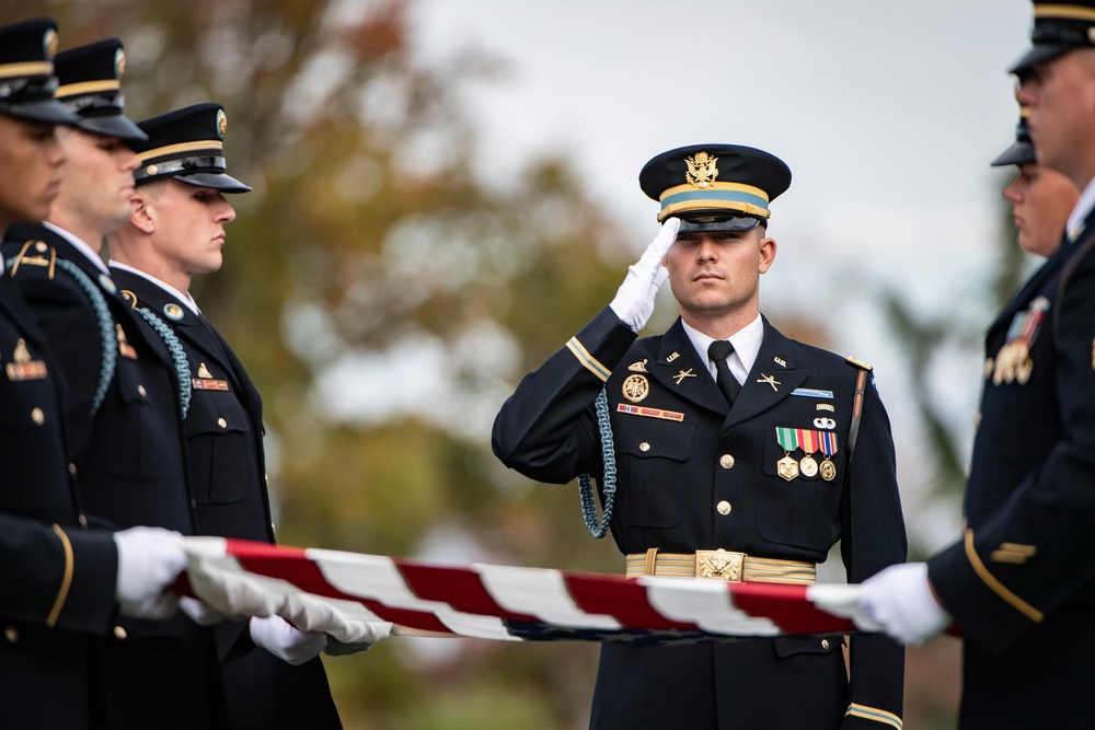 Military Funeral Honors and Funeral Escort are Conducted for U.S. Army Air Forces 2nd Lt. Porter Pile and Tech. Sgt. James Triplett in Section 81