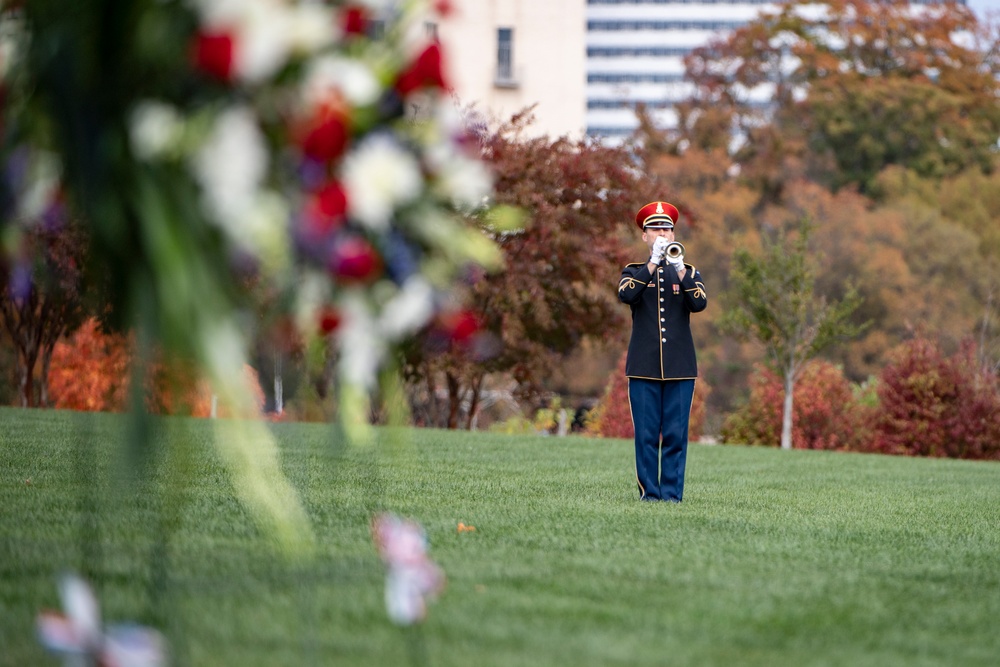 Military Funeral Honors and Funeral Escort are Conducted for U.S. Army Air Forces 2nd Lt. Porter Pile and Tech. Sgt. James Triplett in Section 81