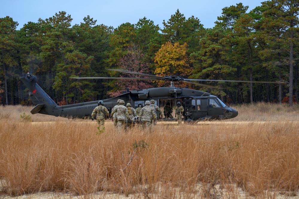 1-171st GSAB trains MEDEVAC with 44th IBCT