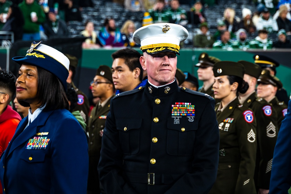Oath of Enlistment Ceremony during NFL Salute to Service