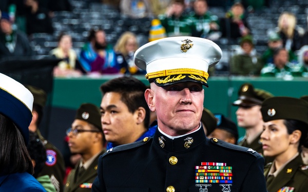 Oath of Enlistment Ceremony during NFL Salute to Service