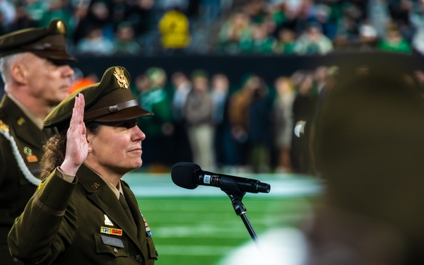 Oath of Enlistment Ceremony during NFL Salute To Service