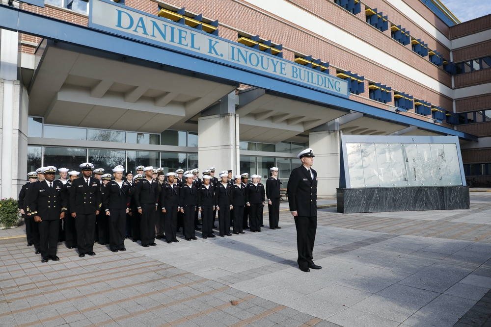 NMRC Hospital Corpsman 1st Class Adirachel Sauvou Reenlists