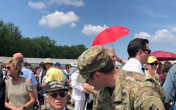 Major Johnathon W. Drew Meets D-Day Veteran Herman Zeitchik
