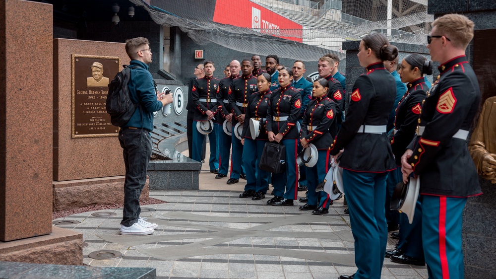 Marines with SPMAGTF visit Yankee Stadium