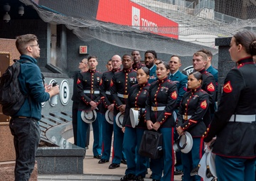 Marines with SPMAGTF visit Yankee Stadium