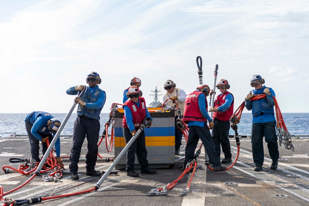 USS Kidd Vertical Replenishment