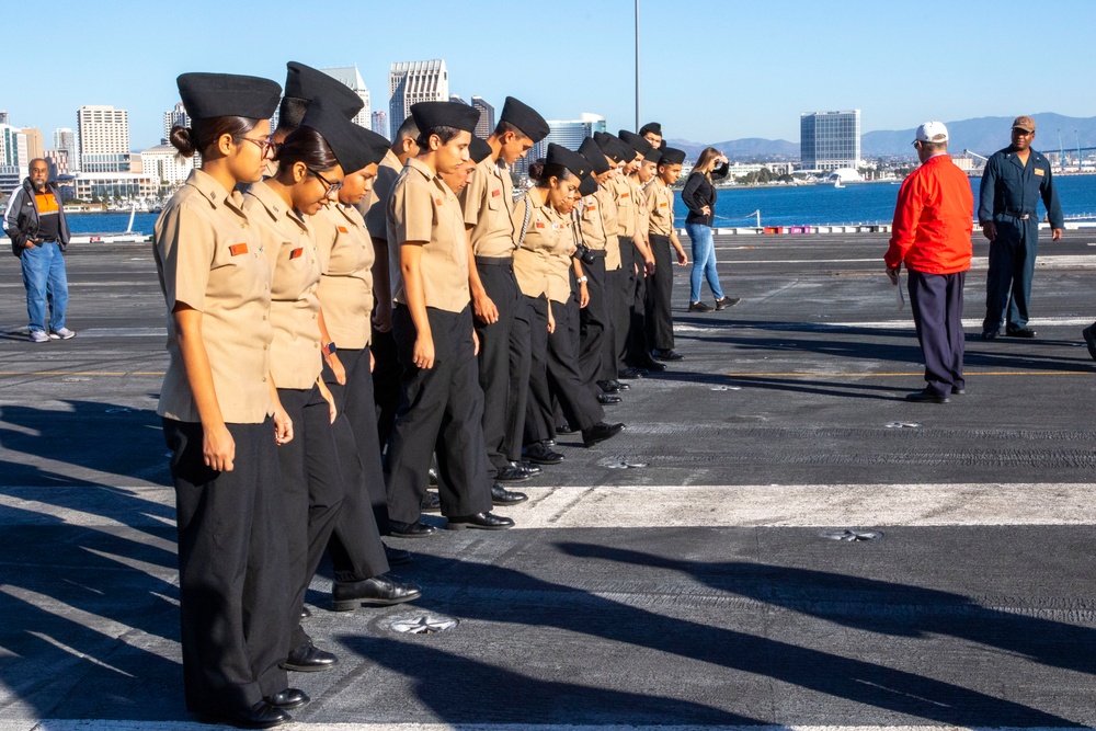 Abraham Lincoln hosts tour for Chaffey High School JROTC cadets