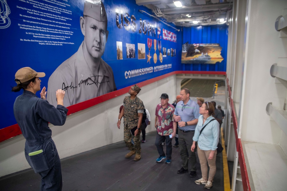 USS John P. Murtha Conducts Tours for Norwegian Military Members